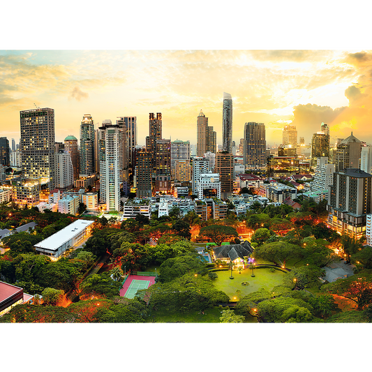 3000 Piece Jigsaw Puzzles, Sunset in Bangkok, Thailand, Cityscape puzzle, Adult Puzzle, Trefl 33060 - Bridge Toys - Premium Jigsaw Puzzles - Little Red General Store