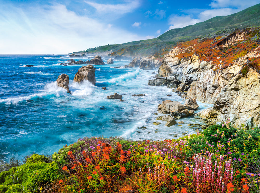 2000 Piece Jigsaw Puzzle, Big Sur Coastline, California, USA, Coastal landscape, Breathtaking view puzzle, Adult Puzzle, Castorland C - 200856 - 2 - Bridge Toys - Premium Jigsaw Puzzles - Little Red General Store