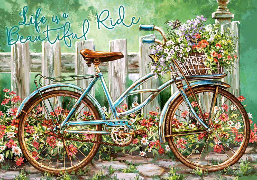 500 Piece Jigsaw Puzzle, Beautiful Ride, Bicycle, Art Puzzle, Adult Puzzles, Castorland B - 52998 - Bridge Toys - Premium Jigsaw Puzzles - Little Red General Store