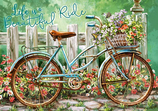 500 Piece Jigsaw Puzzle, Beautiful Ride, Bicycle, Art Puzzle, Adult Puzzles, Castorland B - 52998 - Bridge Toys - Premium Jigsaw Puzzles - Little Red General Store