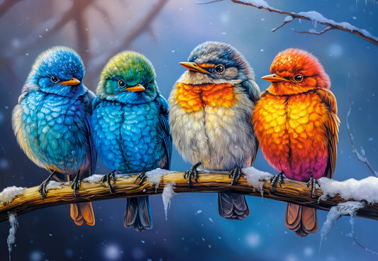 1500 Piece Jigsaw Puzzle, Together Warmer, Animal Puzzle, Colorful Birds, Adult Puzzle, Castorland C - 152193 - 2 - Bridge Toys - Premium Jigsaw Puzzles - Little Red General Store