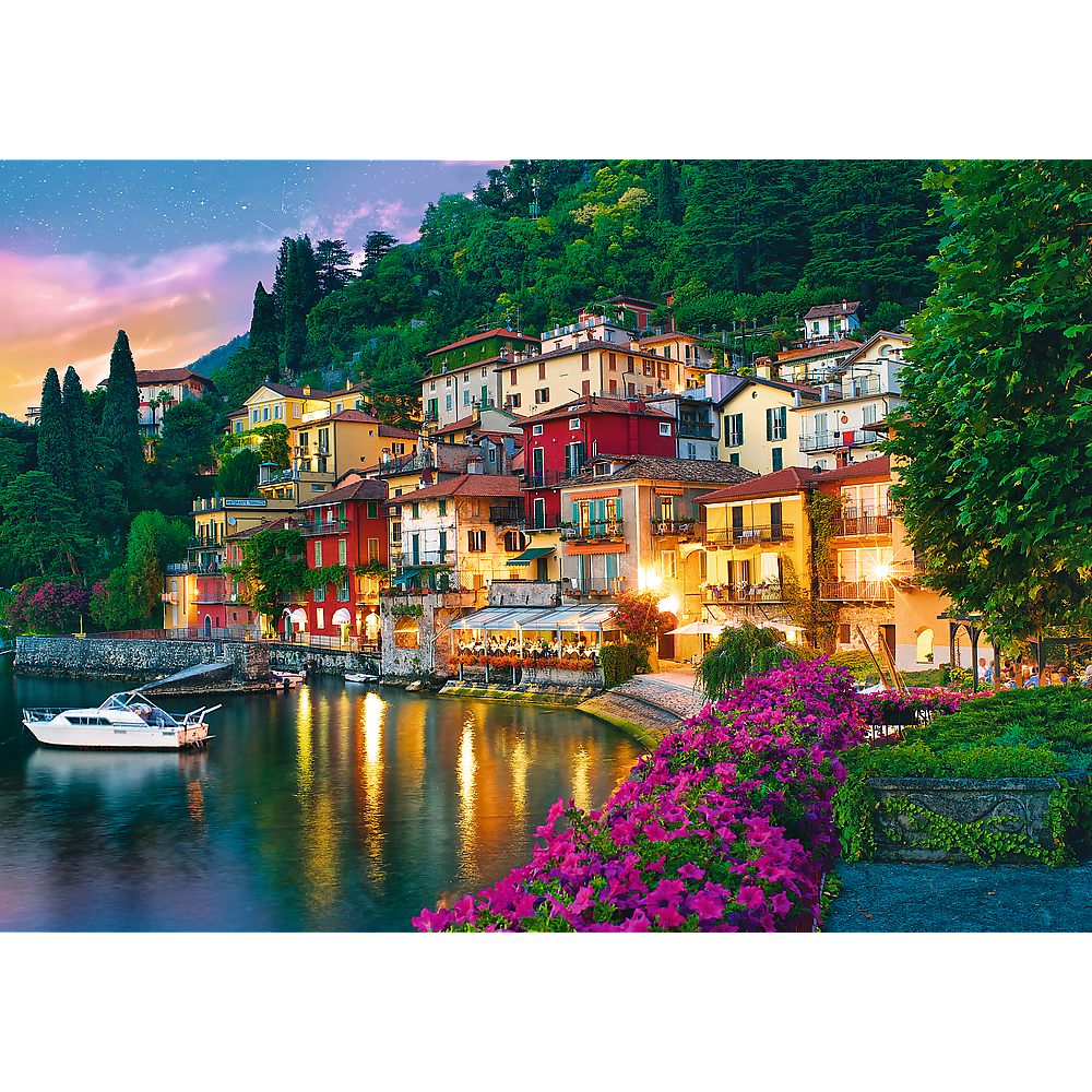 500 Piece Jigsaw Puzzles, Lake Como, Puzzle of Italy, Romantic Village Puzzle, Oceanside Puzzle, Adult Puzzles, Trefl 37290 - Bridge Toys - Premium Jigsaw Puzzles - Little Red General Store
