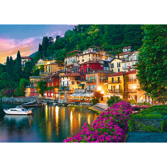 500 Piece Jigsaw Puzzles, Lake Como, Puzzle of Italy, Romantic Village Puzzle, Oceanside Puzzle, Adult Puzzles, Trefl 37290 - Bridge Toys - Premium Jigsaw Puzzles - Little Red General Store
