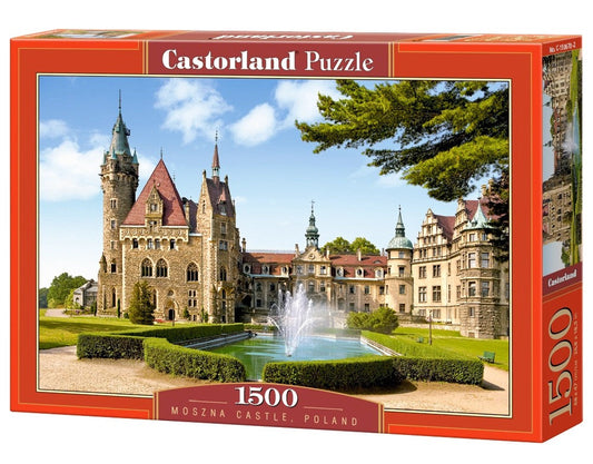 1500 Piece Jigsaw Puzzle, Moszna Castle, Poland, Historical building , Adult Puzzle, Castorland C - 150670 - 2 - Bridge Toys - Premium Jigsaw Puzzles - Little Red General Store