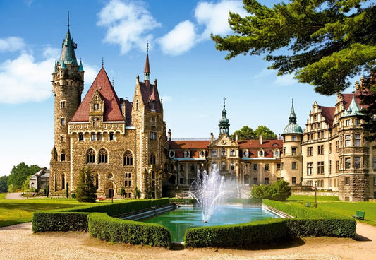 1500 Piece Jigsaw Puzzle, Moszna Castle, Poland, Historical building , Adult Puzzle, Castorland C - 150670 - 2 - Bridge Toys - Premium Jigsaw Puzzles - Little Red General Store
