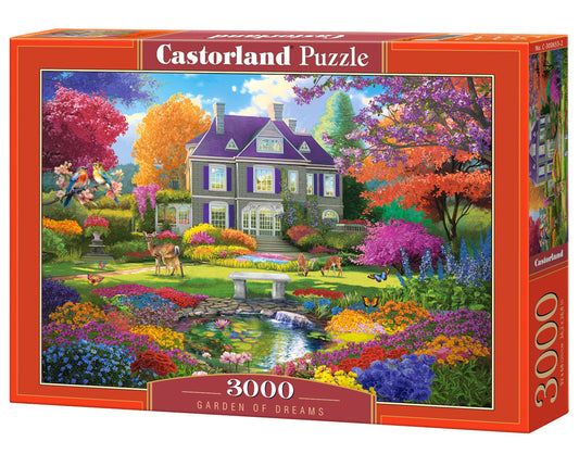 3000 Piece Jigsaw Puzzle, Garden of Dreams, Idyllic paradise, Colorful puzzles, Adult Puzzle, Castorland C - 300655 - 2 - Bridge Toys - Premium Jigsaw Puzzles - Little Red General Store