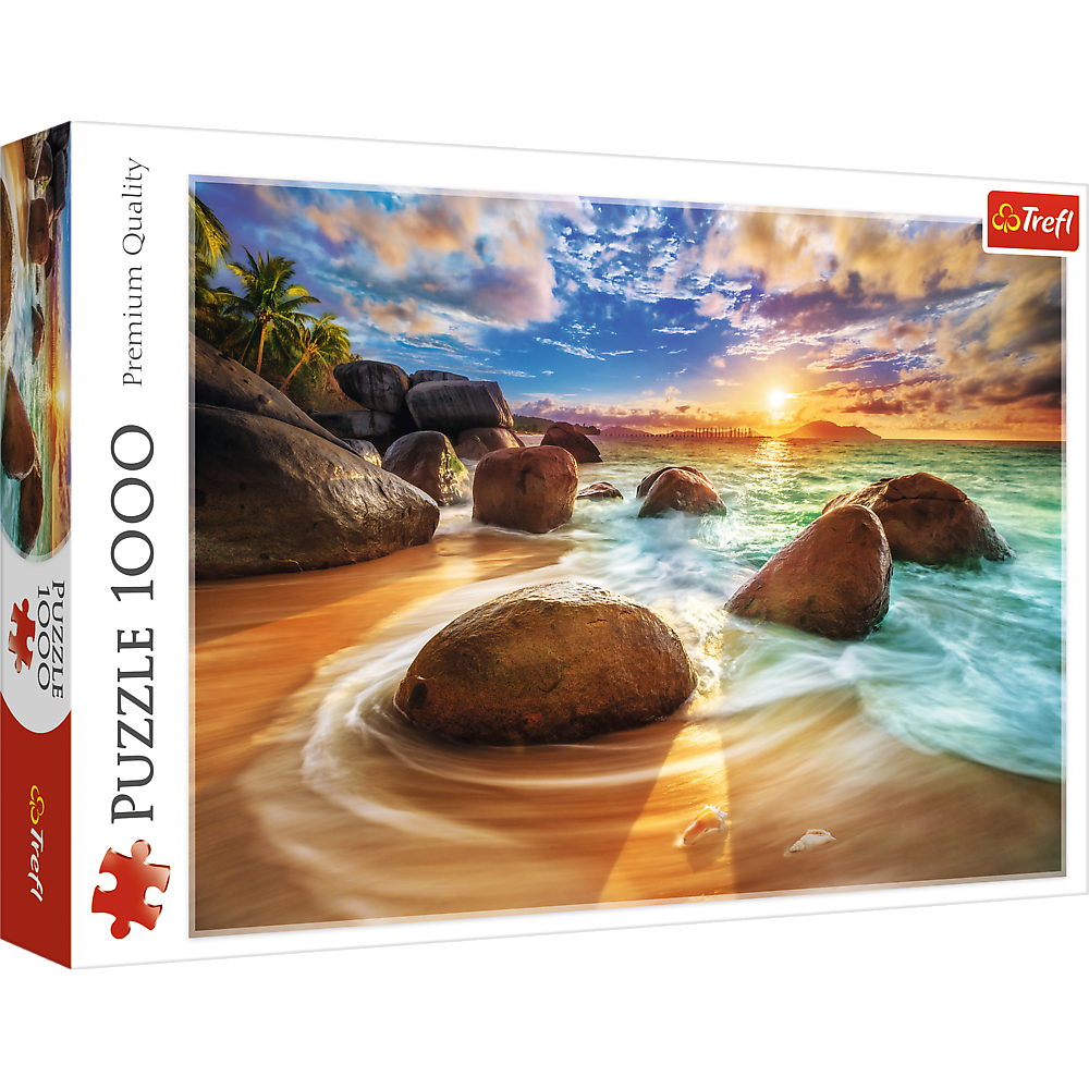 1000 Piece Jigsaw Puzzles, Samudra Beach, Puzzles of India, Paradise Puzzles, Adult Puzzles, Trefl 10461 - Bridge Toys - Premium Jigsaw Puzzles - Little Red General Store