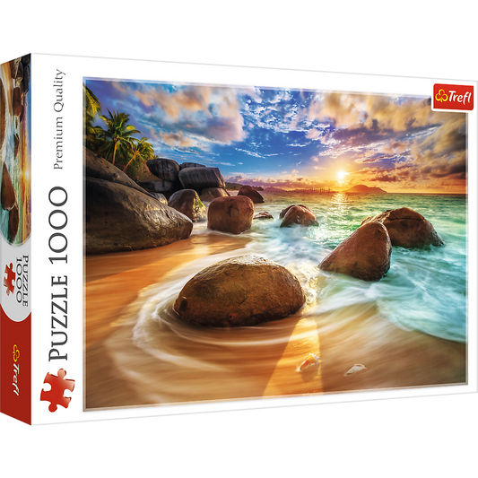 1000 Piece Jigsaw Puzzles, Samudra Beach, Puzzles of India, Paradise Puzzles, Adult Puzzles, Trefl 10461 - Bridge Toys - Premium Jigsaw Puzzles - Little Red General Store
