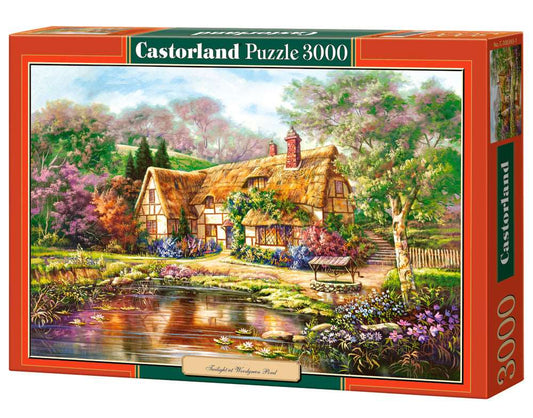 3000 Piece Jigsaw Puzzle, Twilight at Woodgreen Pond, Charming Nook, Pond, Countryside, Adult Puzzles, Castorland C - 300365 - 2 - Bridge Toys - Premium Jigsaw Puzzles - Little Red General Store