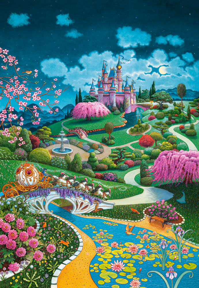 1000 Piece Jigsaw Puzzle, Cinderella's Castle, Fairytale scenery, Adult Puzzle, Castorland C - 105243 - 2 - Bridge Toys - Premium Jigsaw Puzzles - Little Red General Store