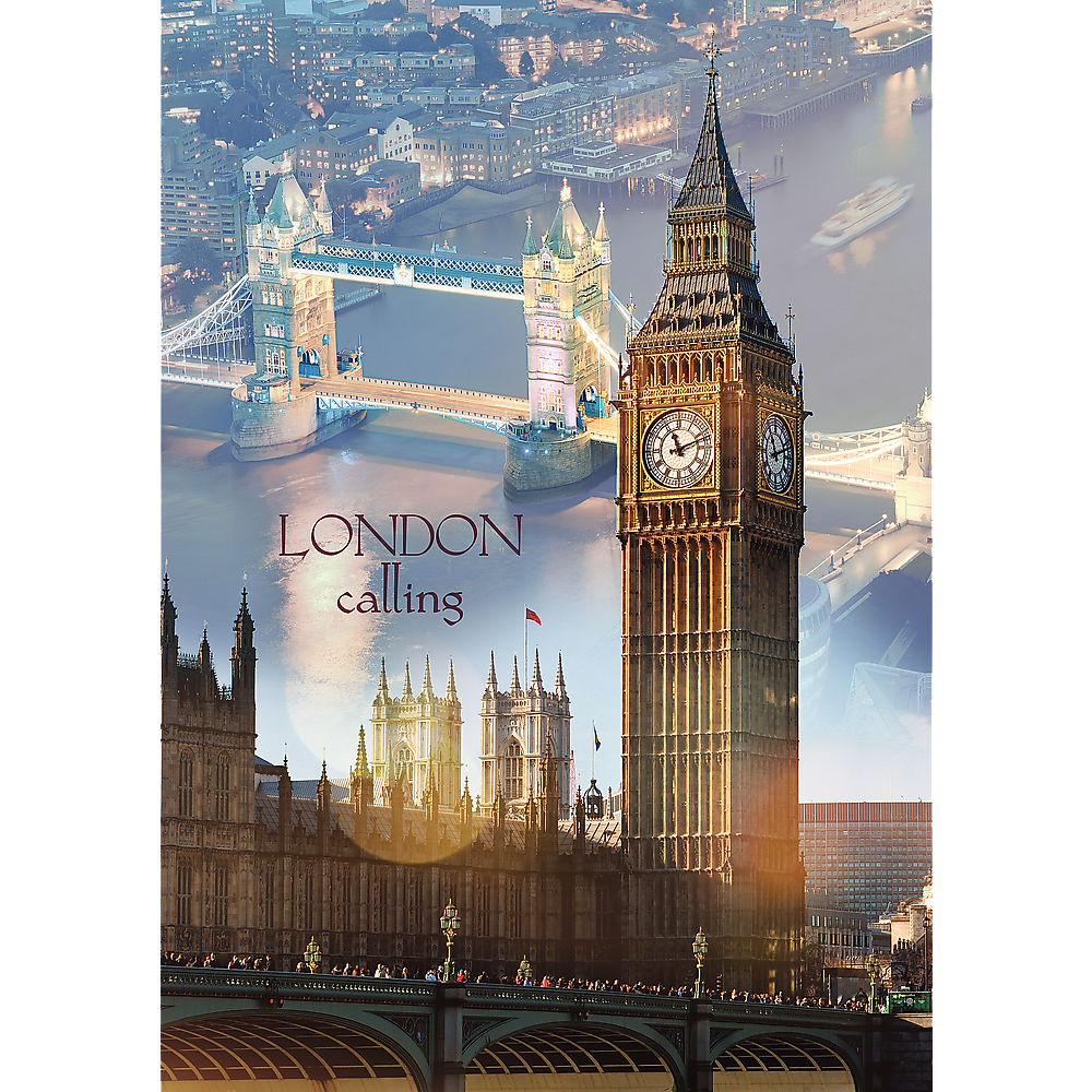 1000 Piece Jigsaw Puzzles, London at Dawn, Puzzle of England with Big Ben and Tower Bridge, Adult Puzzles, Trefl 10395 - Bridge Toys - Premium Jigsaw Puzzles - Little Red General Store