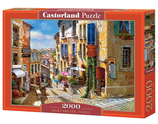 2000 Piece Jigsaw Puzzle, Saint Emilion, France, Puzzle of France, village, Adult Puzzles, Castorland C - 200740 - 2 - Bridge Toys - Premium Jigsaw Puzzles - Little Red General Store