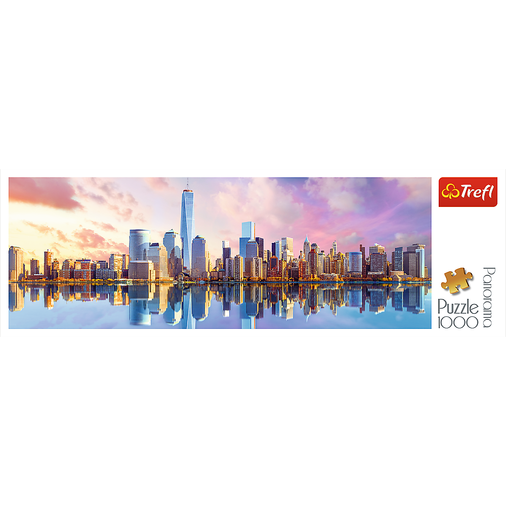 Panorama 1000 Piece Jigsaw Puzzles, Manhattan, New York, USA, Puzzle of New York with City Skyline, Adult Puzzles, Trefl 29033 - Bridge Toys - Premium Jigsaw Puzzles - Little Red General Store