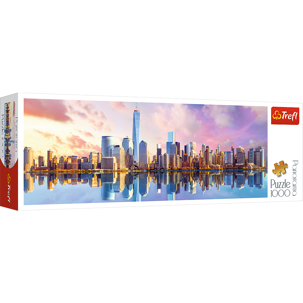 Panorama 1000 Piece Jigsaw Puzzles, Manhattan, New York, USA, Puzzle of New York with City Skyline, Adult Puzzles, Trefl 29033 - Bridge Toys - Premium Jigsaw Puzzles - Little Red General Store