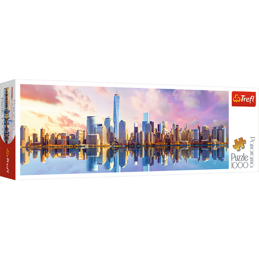 Panorama 1000 Piece Jigsaw Puzzles, Manhattan, New York, USA, Puzzle of New York with City Skyline, Adult Puzzles, Trefl 29033 - Bridge Toys - Premium Jigsaw Puzzles - Little Red General Store