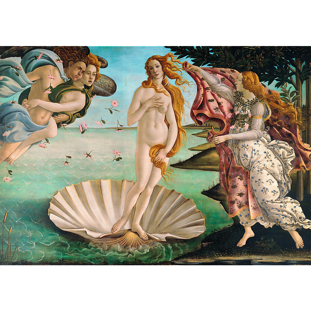 1000 Piece Jigsaw Puzzles, The Birth of Venus, Botticelli, Goddess of Love and Beauty, Greek Mythology, Adult Puzzles, Trefl 10589 - Bridge Toys - Premium Jigsaw Puzzles - Little Red General Store