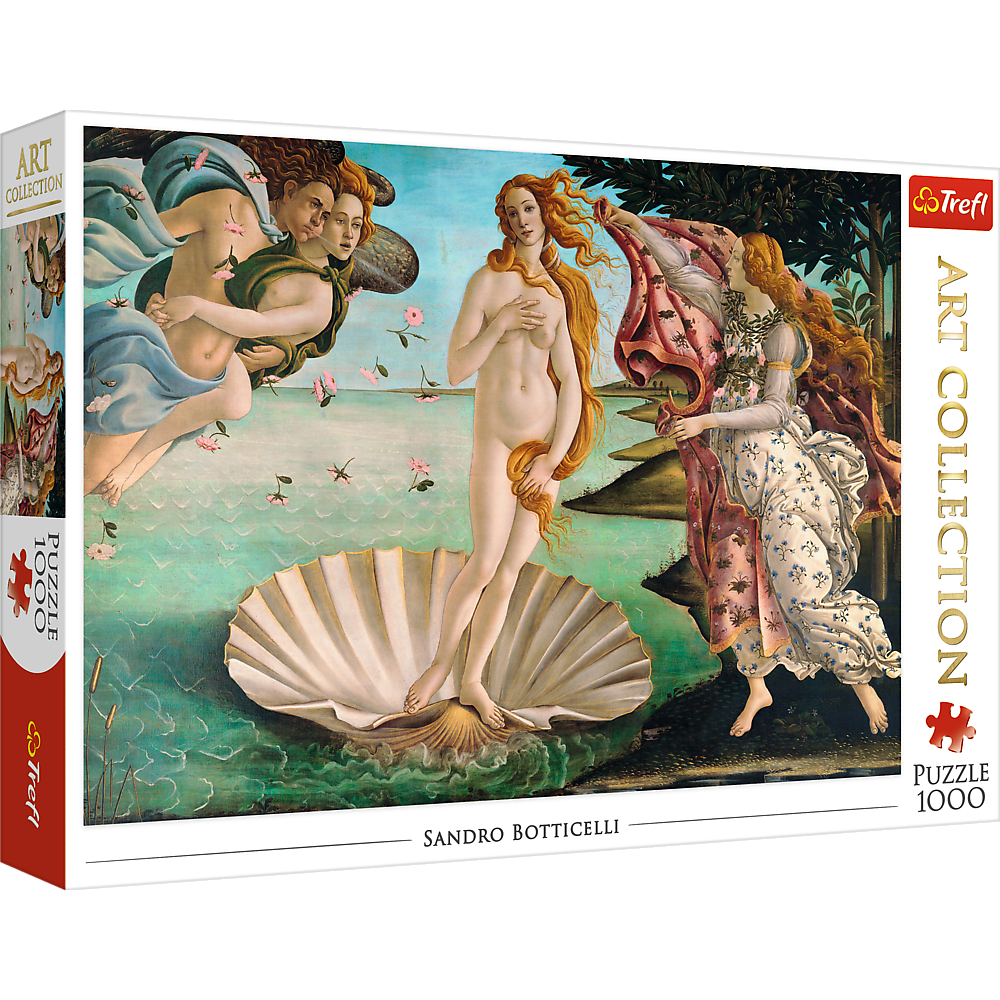 1000 Piece Jigsaw Puzzles, The Birth of Venus, Botticelli, Goddess of Love and Beauty, Greek Mythology, Adult Puzzles, Trefl 10589 - Bridge Toys - Premium Jigsaw Puzzles - Little Red General Store