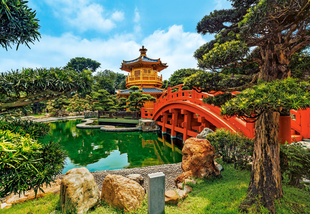 1000 Piece Jigsaw Puzzle, Nan Lian Garden, Hongkong, Chinese garden, Temple, Chinese puzzles, Adult Puzzle, Castorland C - 104932 - 2 - Bridge Toys - Premium Jigsaw Puzzles - Little Red General Store