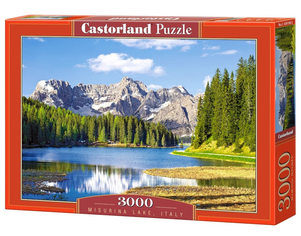 3000 Piece Jigsaw Puzzle, Misurina Lake, Italy, Mountain landscape, Italian Alps, Charming view, Adult Puzzle, Castorland C - 300198 - 2 - Bridge Toys - Premium Jigsaw Puzzles - Little Red General Store