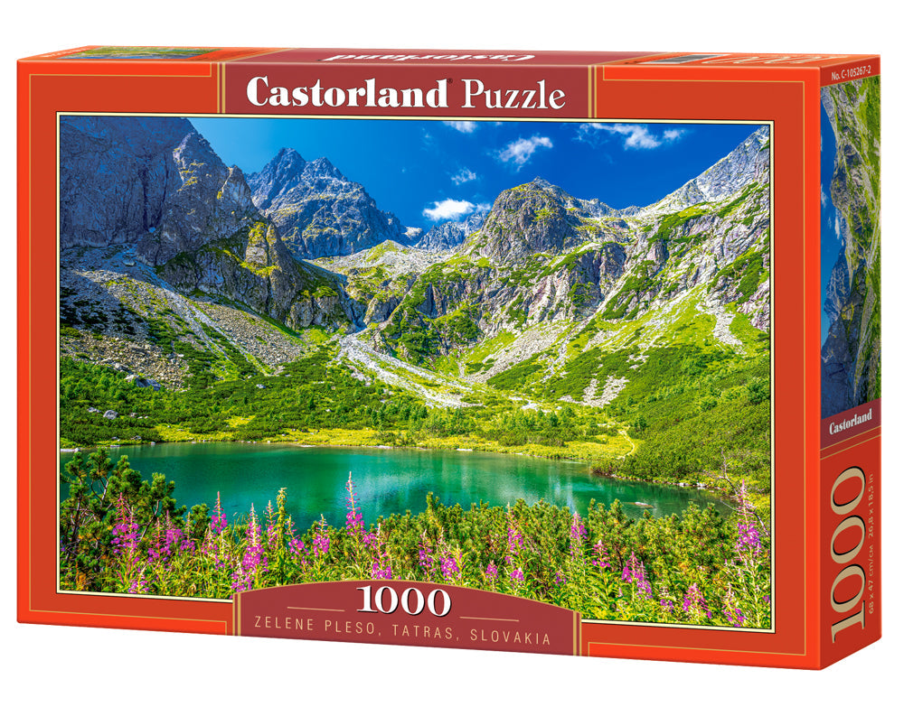 1000 Piece Jigsaw Puzzle, Zelene Pleso, Tatras, Slovakia, Mountains landscape, Nature puzzles, Adult Puzzle, Castorland C - 105267 - 2 - Bridge Toys - Premium Jigsaw Puzzles - Little Red General Store