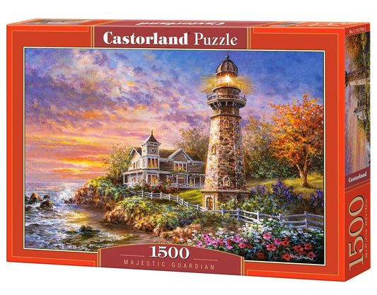 1500 Piece Jigsaw Puzzle, Majestic Guardian, Lighthouse, Seaview, Seashore, Adult Puzzles, Castorland C - 151790 - 2 - Bridge Toys - Premium Jigsaw Puzzles - Little Red General Store