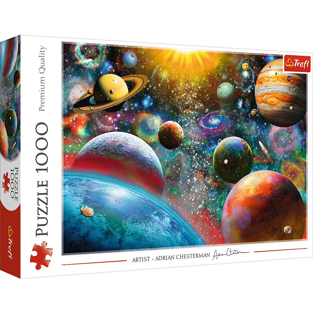 1000 Piece Jigsaw Puzzles, Cosmos, Solar System Puzzle with Comets, Asteroids and Galaxies, Universe, Adult Puzzles, Trefl 10624 - Bridge Toys - Premium Jigsaw Puzzles - Little Red General Store