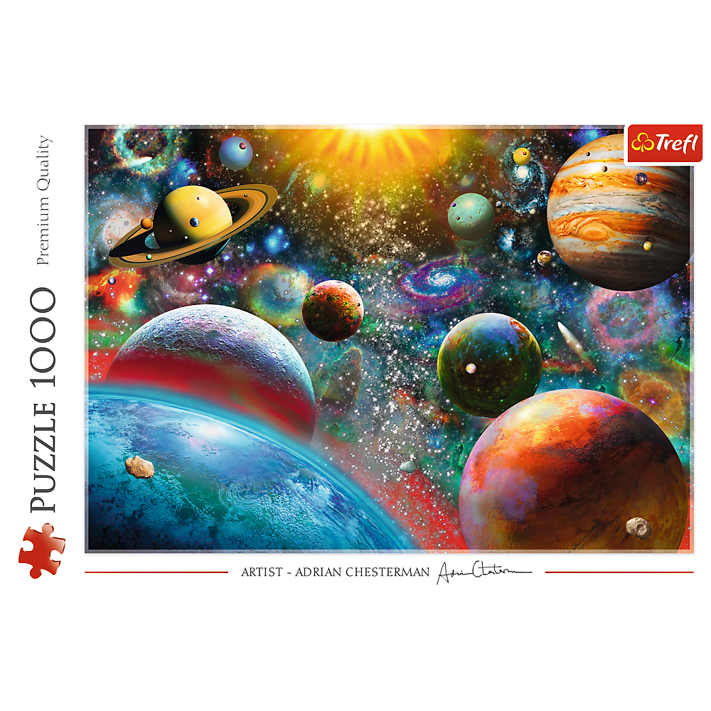 1000 Piece Jigsaw Puzzles, Cosmos, Solar System Puzzle with Comets, Asteroids and Galaxies, Universe, Adult Puzzles, Trefl 10624 - Bridge Toys - Premium Jigsaw Puzzles - Little Red General Store