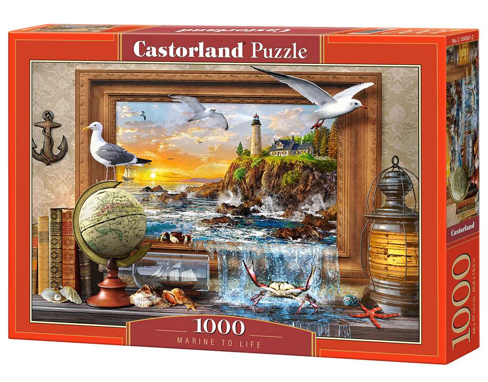 1000 Piece Jigsaw Puzzle, Marine to Life, Adult Puzzle, Castorland C - 104581 - 2 - Bridge Toys - Premium Jigsaw Puzzles - Little Red General Store