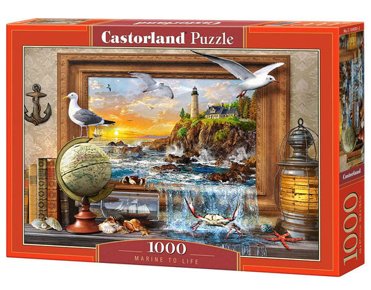 1000 Piece Jigsaw Puzzle, Marine to Life, Adult Puzzle, Castorland C - 104581 - 2 - Bridge Toys - Premium Jigsaw Puzzles - Little Red General Store