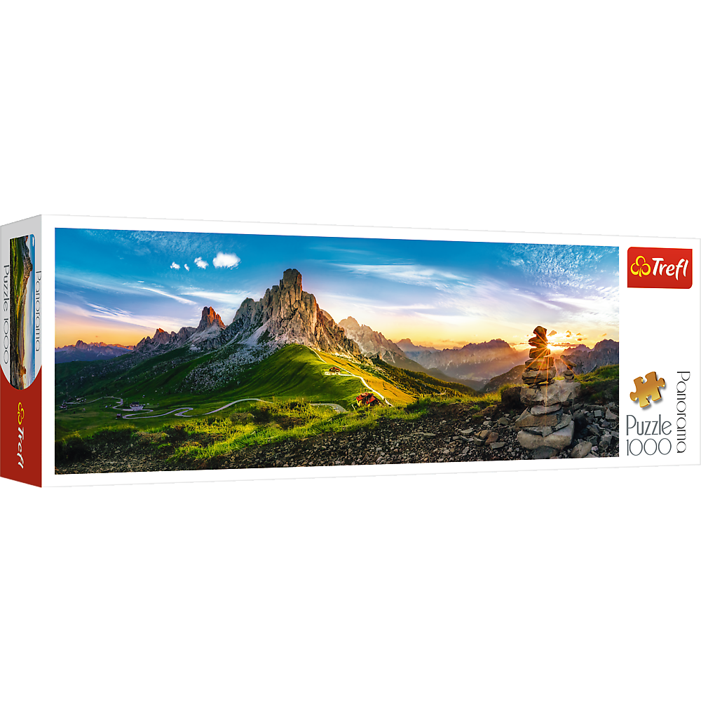 Panorama 1000 Piece Jigsaw Puzzles, Passo Di Giau, Dolomite Mountains, Puzzle of Italy, Adult Puzzles, Trefl 29038 - Bridge Toys - Premium Jigsaw Puzzles - Little Red General Store