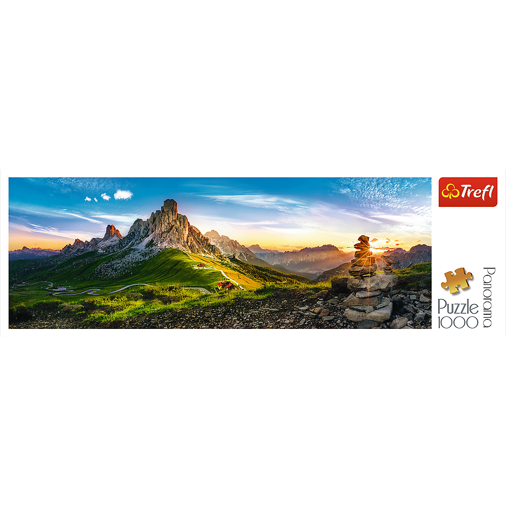Panorama 1000 Piece Jigsaw Puzzles, Passo Di Giau, Dolomite Mountains, Puzzle of Italy, Adult Puzzles, Trefl 29038 - Bridge Toys - Premium Jigsaw Puzzles - Little Red General Store