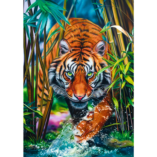 1000 Piece Jigsaw Puzzles, Grasping Tiger, Jungle Cats, Wild Animals, Adult Puzzles, Trefl 10528 - Bridge Toys - Premium Jigsaw Puzzles - Little Red General Store