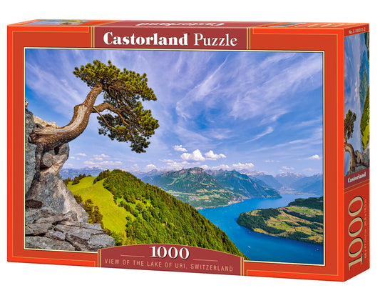 1000 Piece Jigsaw Puzzle, View of the Lake of Uri, Switzerland, Landscape puzzle, Mountain view, Adult Puzzle, Castorland C - 105311 - 2 - Bridge Toys - Premium Jigsaw Puzzles - Little Red General Store