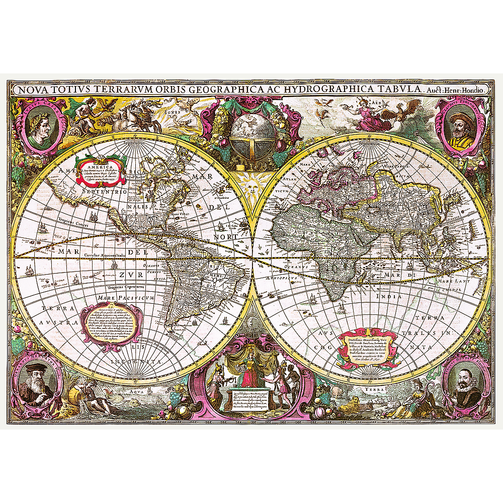 2000 Piece Jigsaw Puzzles, New Land Puzzle, Earth Puzzle, Historical Puzzle, Old World Puzzle, Adult Puzzles, Trefl 27095 - Bridge Toys - Premium Jigsaw Puzzles - Little Red General Store