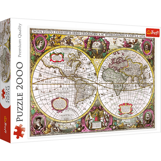 2000 Piece Jigsaw Puzzles, New Land Puzzle, Earth Puzzle, Historical Puzzle, Old World Puzzle, Adult Puzzles, Trefl 27095 - Bridge Toys - Premium Jigsaw Puzzles - Little Red General Store