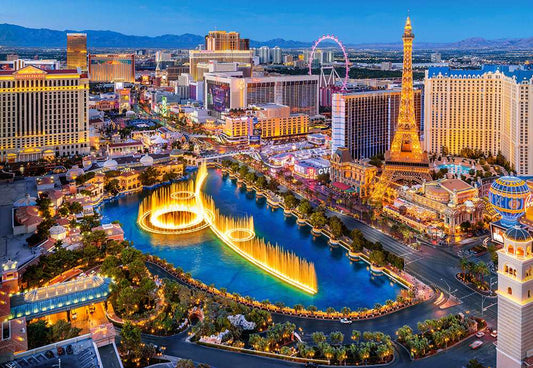 1500 Piece Jigsaw Puzzle, Fabulous Las Vegas, USA, Adult Puzzles, Castorland C - 151882 - 2 - Bridge Toys - Premium Jigsaw Puzzles - Little Red General Store