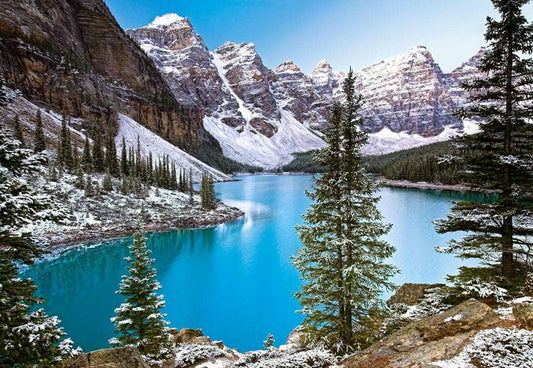 1000 Piece Jigsaw Puzzle, The Jewel of the Rockies, Canada, Idyllic Landscape, Mountains and Lake, Adult puzzle, Castorland C - 102372 - 2 - Bridge Toys - Premium Jigsaw Puzzles - Little Red General Store