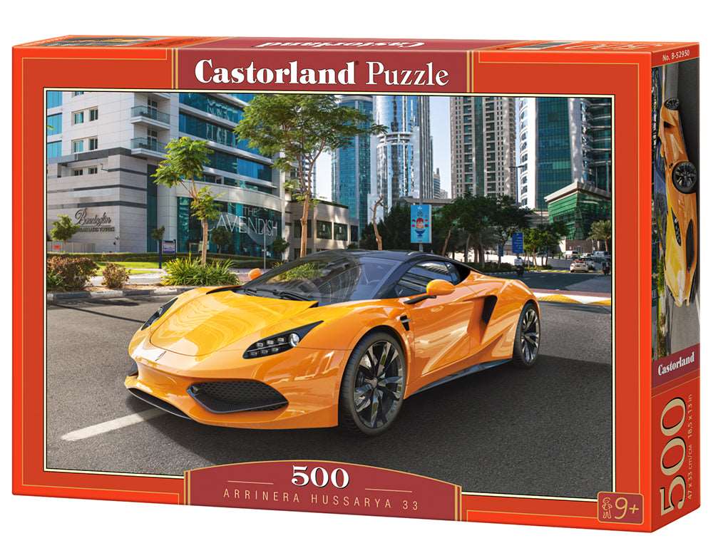 500 Piece Jigsaw Puzzle, Arrinera Hussarya 33, Fast car, Sport car, Sport puzzle, Adult Puzzles, Castorland B - 52950 - Bridge Toys - Premium Jigsaw Puzzles - Little Red General Store