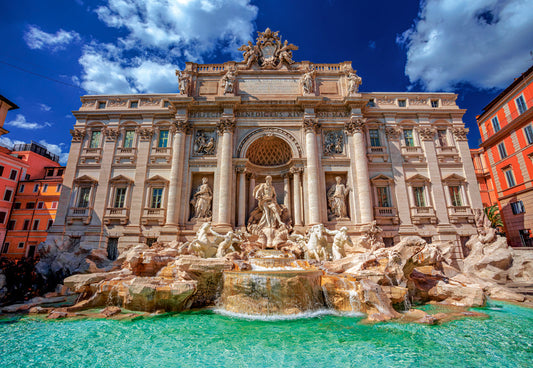 1500 Piece Jigsaw Puzzle, The Trevi Fountain, Rome, Italy, Baroque style, Travel puzzle, Italian architecture, Adult Puzzle, Castorland C - 152230 - 2 - Bridge Toys - Premium Jigsaw Puzzles - Little Red General Store