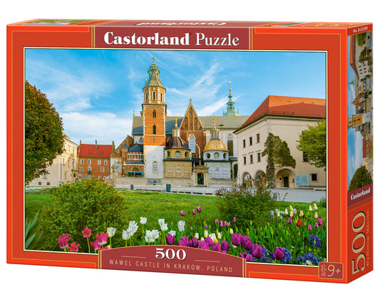 500 Piece Jigsaw Puzzle, Wawel Castle in Krakow, UNESCO World Heritage Site, Poland, Adult Puzzle, Castorland B - 53599 - Bridge Toys - Premium Jigsaw Puzzles - Little Red General Store