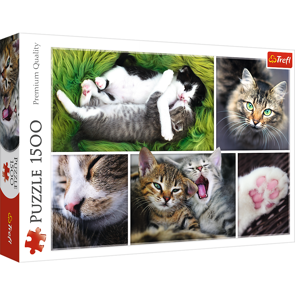 1500 Piece Jigsaw Puzzle, Just Cat Things Collage, Pets, Cats and Kittens, Animal Collage, Adult Puzzles, Trefl 26145 - Bridge Toys - Premium Jigsaw Puzzles - Little Red General Store