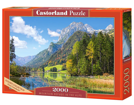 2000 Piece Jigsaw Puzzles, Mountain Refuge in the Alps, Germany, Idyllic Landscape, Tyrolean Alps, Adult Puzzles, Castorland C - 200832 - 2 - Bridge Toys - Premium Jigsaw Puzzles - Little Red General Store