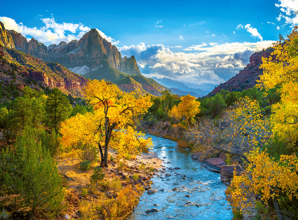 3000 Piece Jigsaw Puzzles, Autumn in Zion National Park, Nature and Landscape, USA, Adult Puzzles, Castorland C - 300624 - 2 - Bridge Toys - Premium Jigsaw Puzzles - Little Red General Store