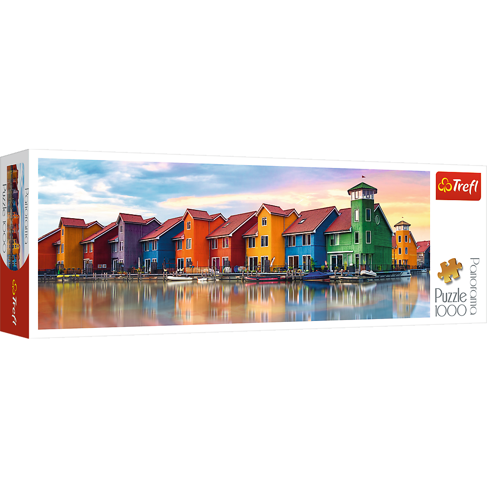 Panorama 1000 Piece Jigsaw Puzzles, Groningen, Netherlands, Colorful City View Puzzles, Adult Puzzles, Trefl 29034 - Bridge Toys - Premium Jigsaw Puzzles - Little Red General Store