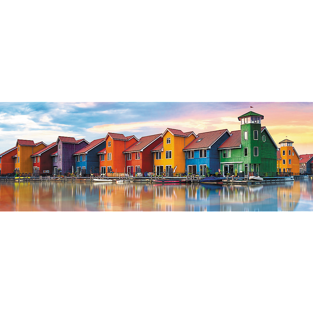 Panorama 1000 Piece Jigsaw Puzzles, Groningen, Netherlands, Colorful City View Puzzles, Adult Puzzles, Trefl 29034 - Bridge Toys - Premium Jigsaw Puzzles - Little Red General Store