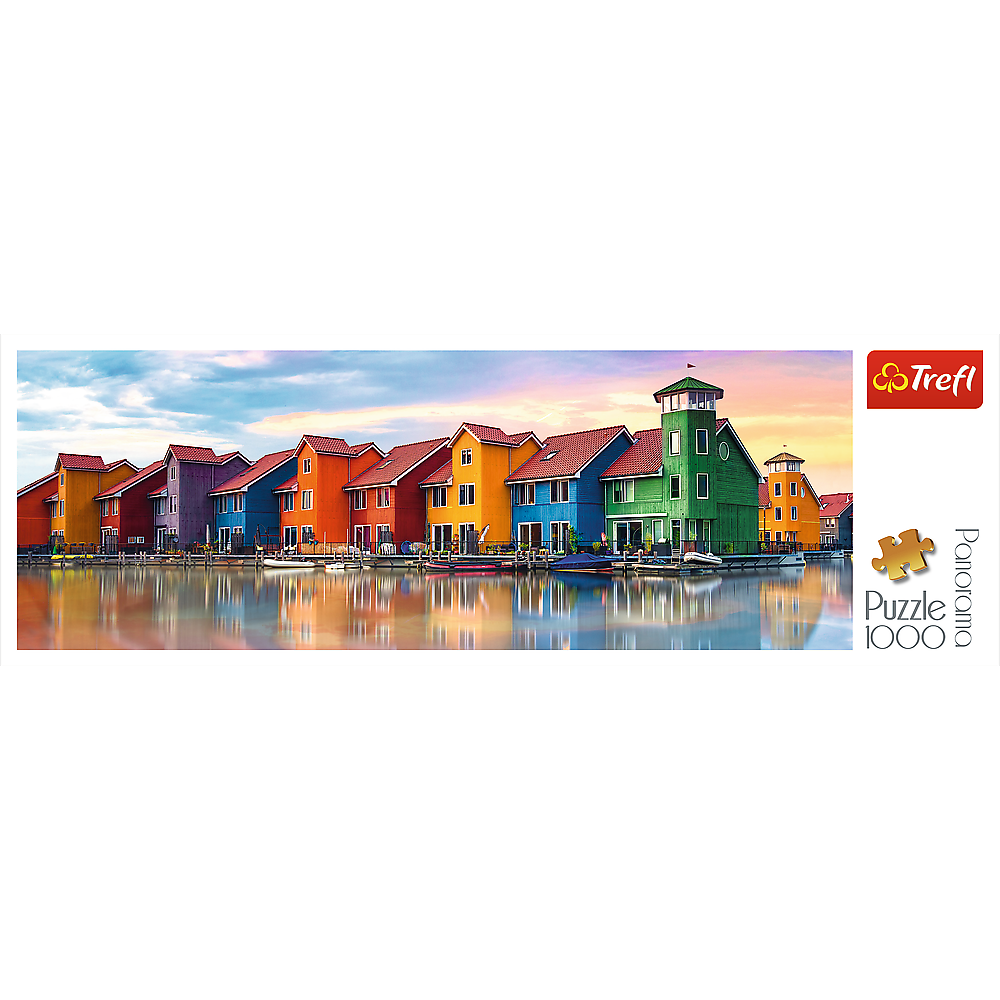 Panorama 1000 Piece Jigsaw Puzzles, Groningen, Netherlands, Colorful City View Puzzles, Adult Puzzles, Trefl 29034 - Bridge Toys - Premium Jigsaw Puzzles - Little Red General Store