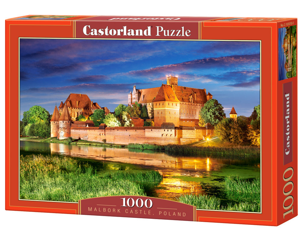 1000 Piece Jigsaw Puzzle, Malbork Castle, Poland, Monastic knighthood' Castle, Adult Puzzle, Castorland C - 103010 - 2 - Bridge Toys - Premium Jigsaw Puzzles - Little Red General Store