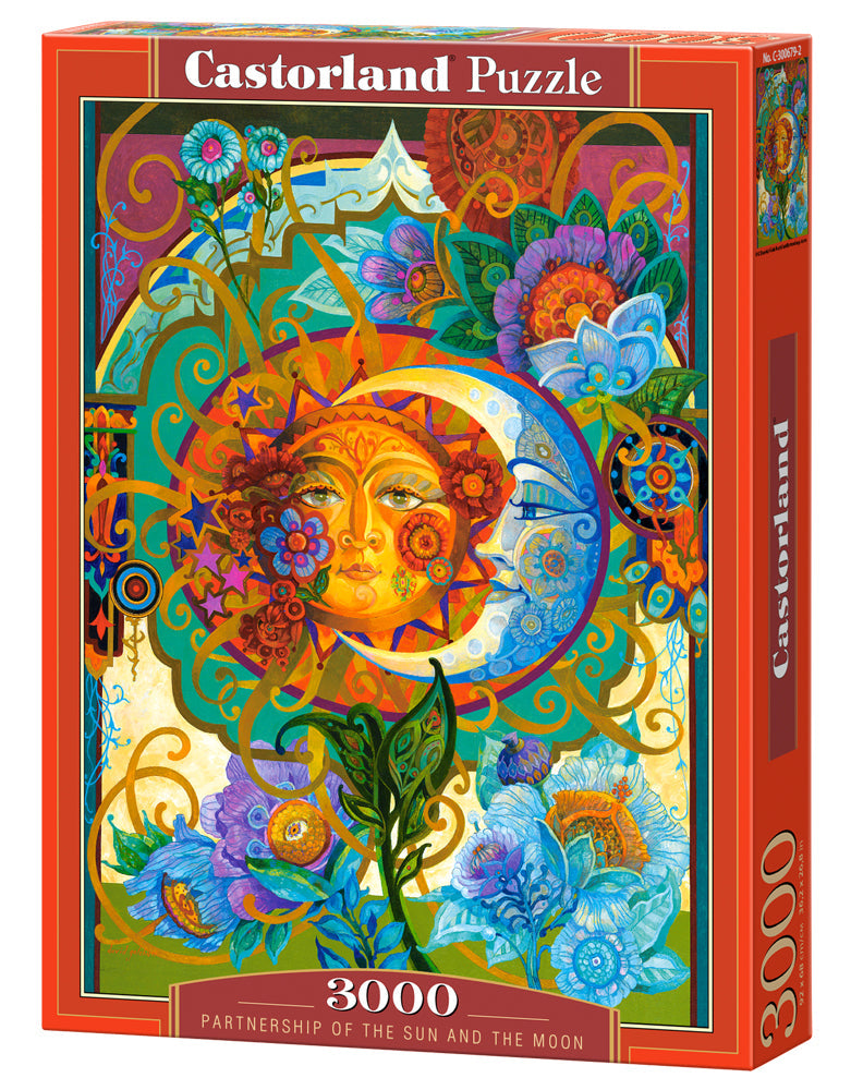 3000 Piece Jigsaw Puzzle, Partnership of the Sun and the Moon, Art. Puzzle, Adult Puzzle, Castorland C - 300679 - 2 - Bridge Toys - Premium Jigsaw Puzzles - Little Red General Store