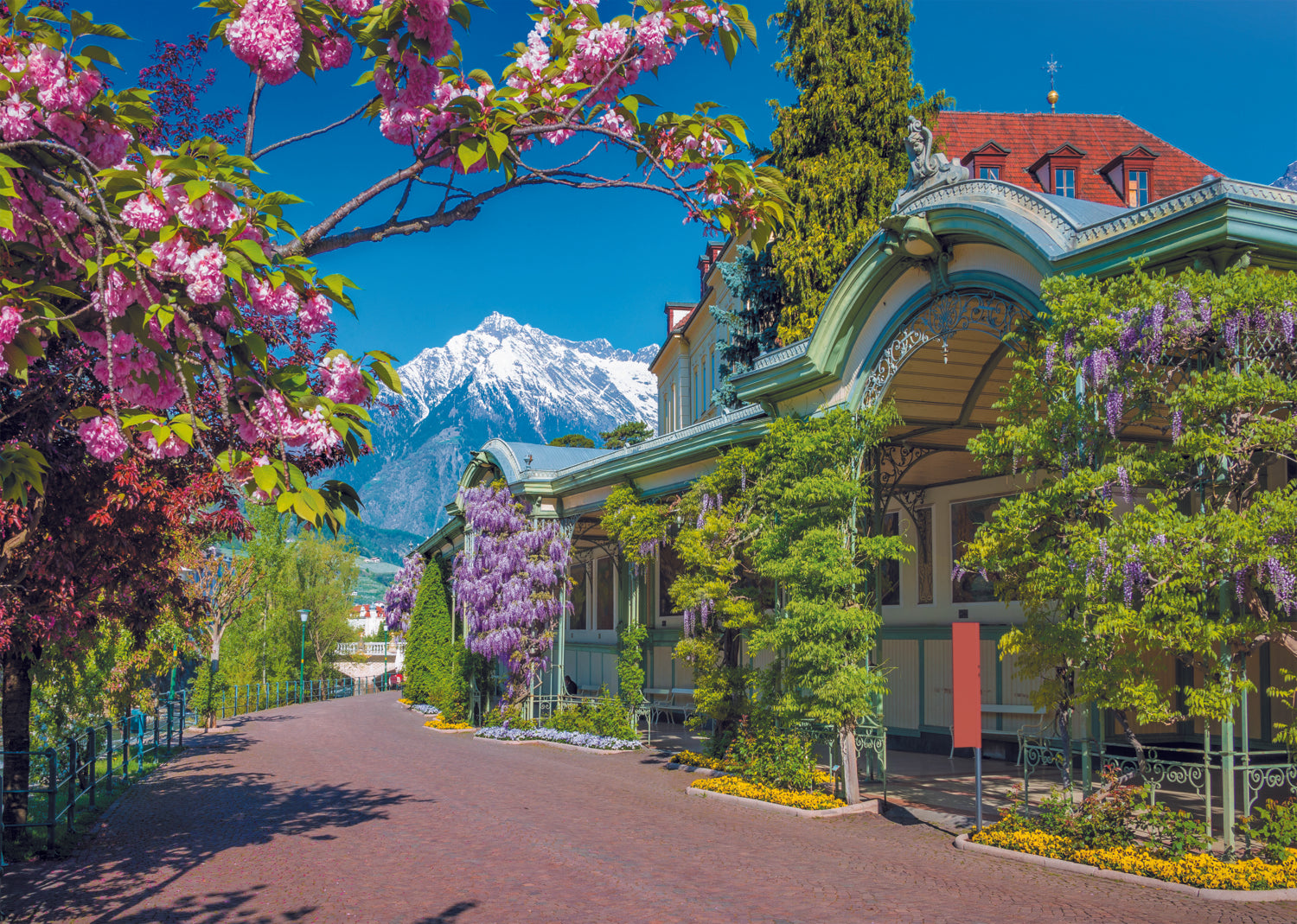 2000 Piece Jigsaw Puzzles, Merano, Italy, Landscape Puzzle of Italy with Mountains, Adult Puzzles, Trefl 27115 - Bridge Toys - Premium Jigsaw Puzzles - Little Red General Store