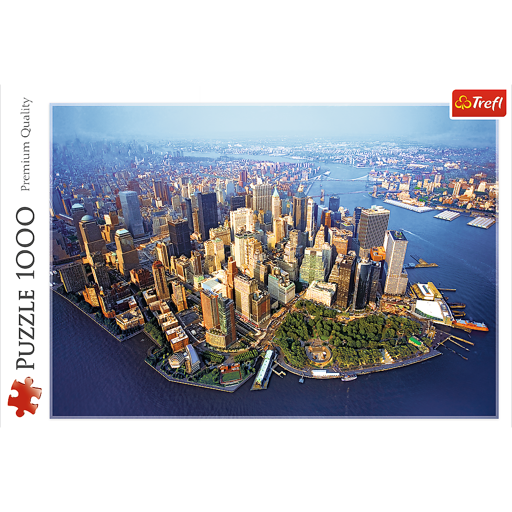 1000 Piece Jigsaw Puzzles, New York, NYC Puzzle with City Skyline and Aerial View, Puzzle of USA, Adult Puzzles, Trefl 10222 - Bridge Toys - Premium Jigsaw Puzzles - Little Red General Store